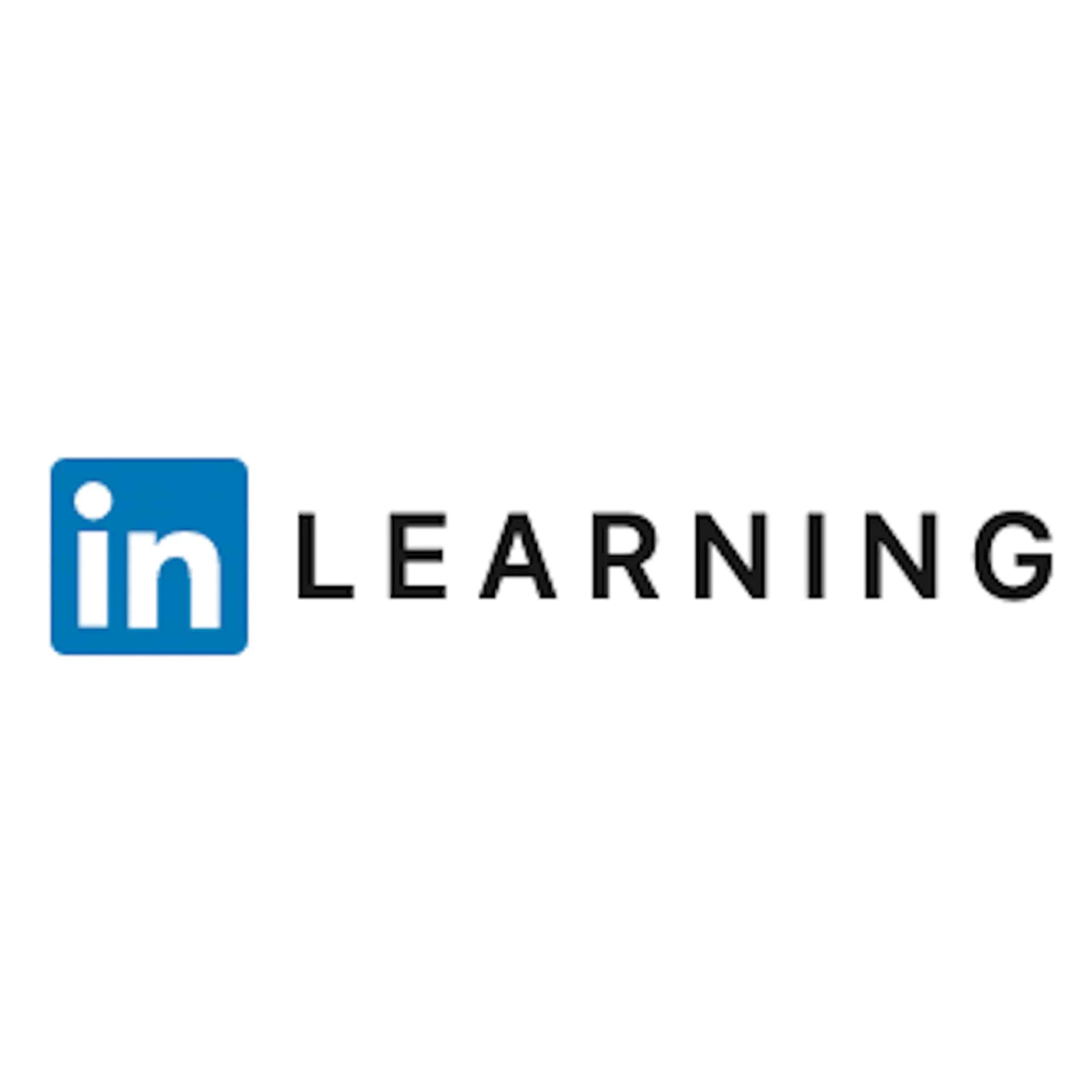 LinkedIn Learning logo on white background