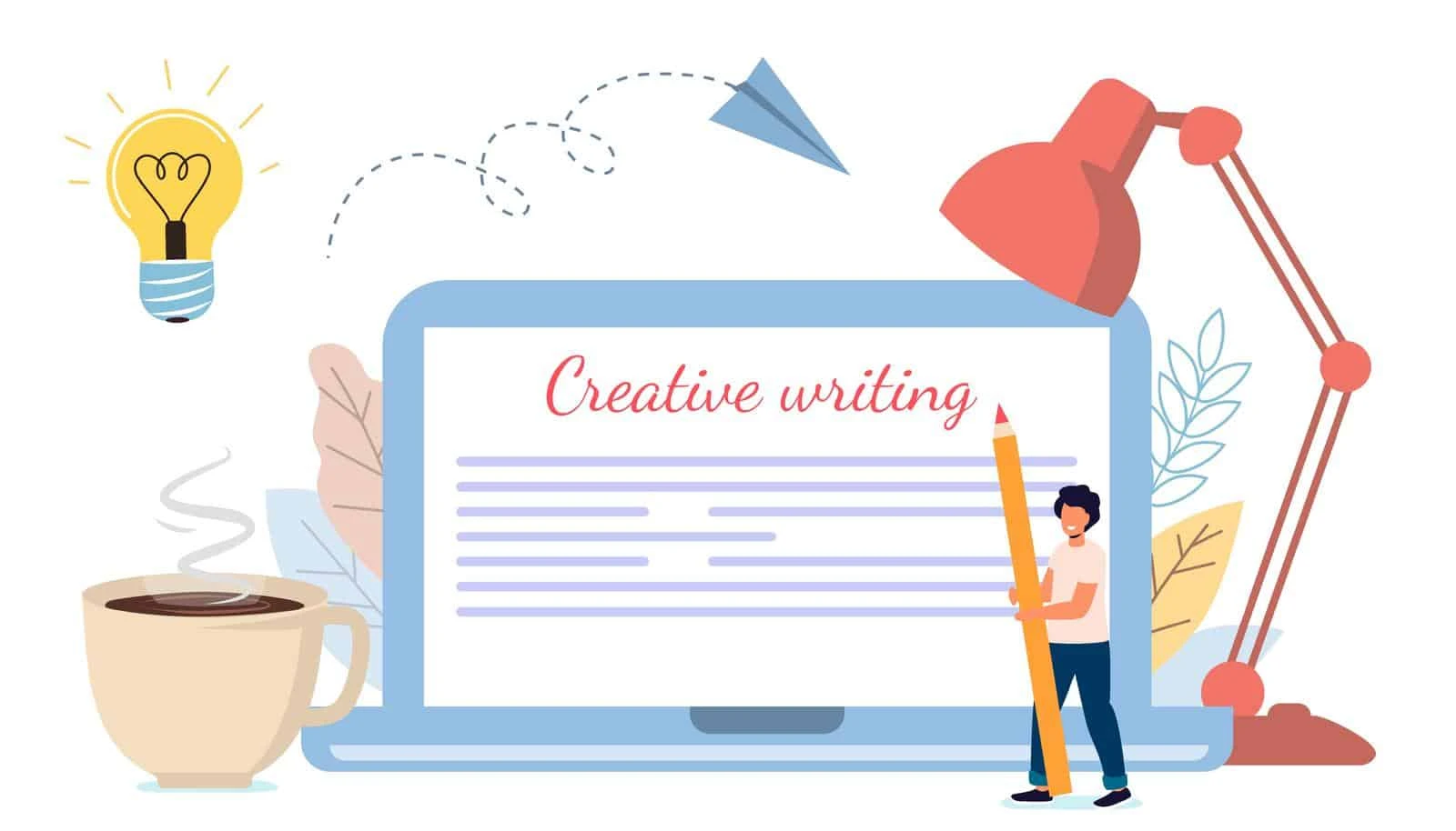 content copywriting and creative writing concept