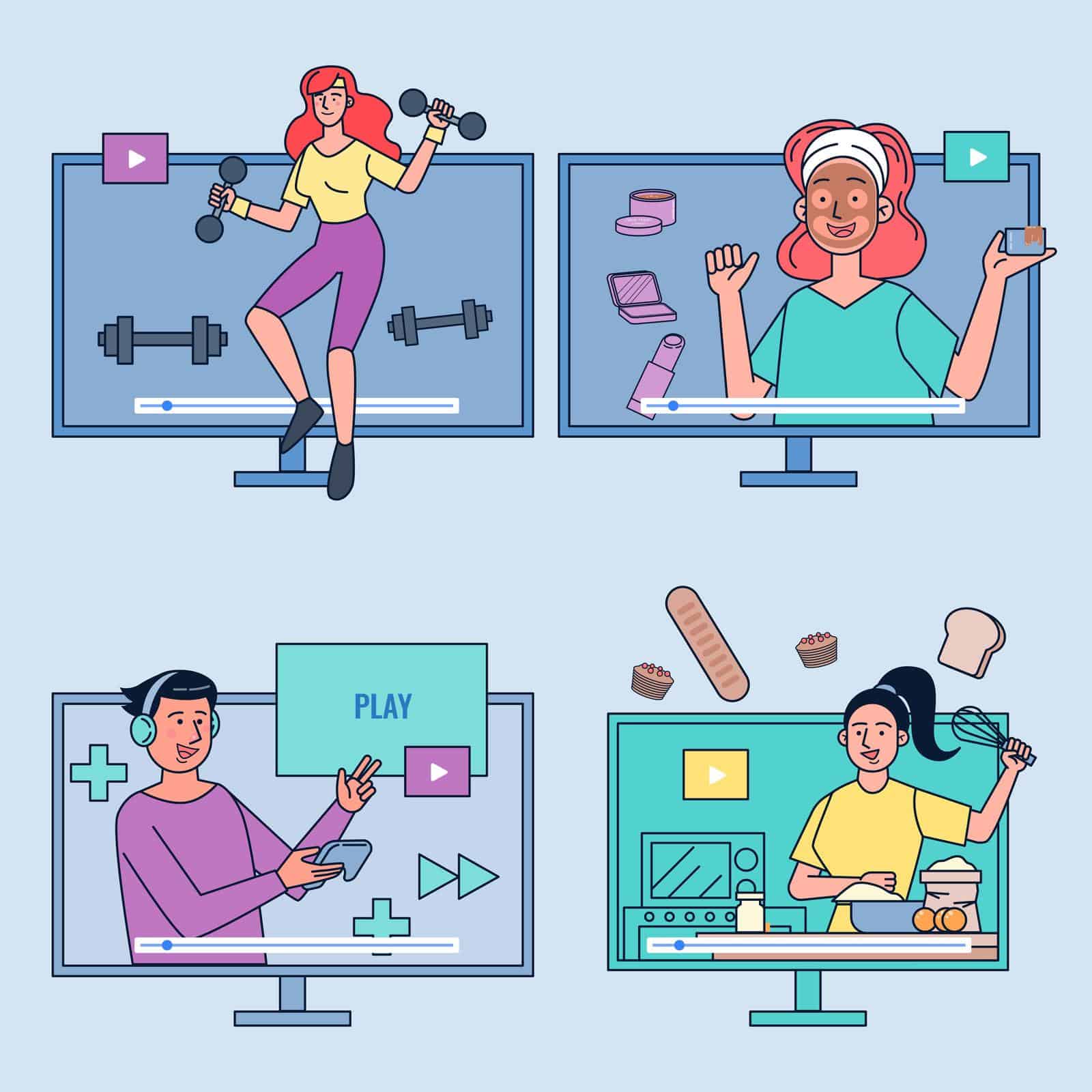 young men and woman make money with youtube reviews