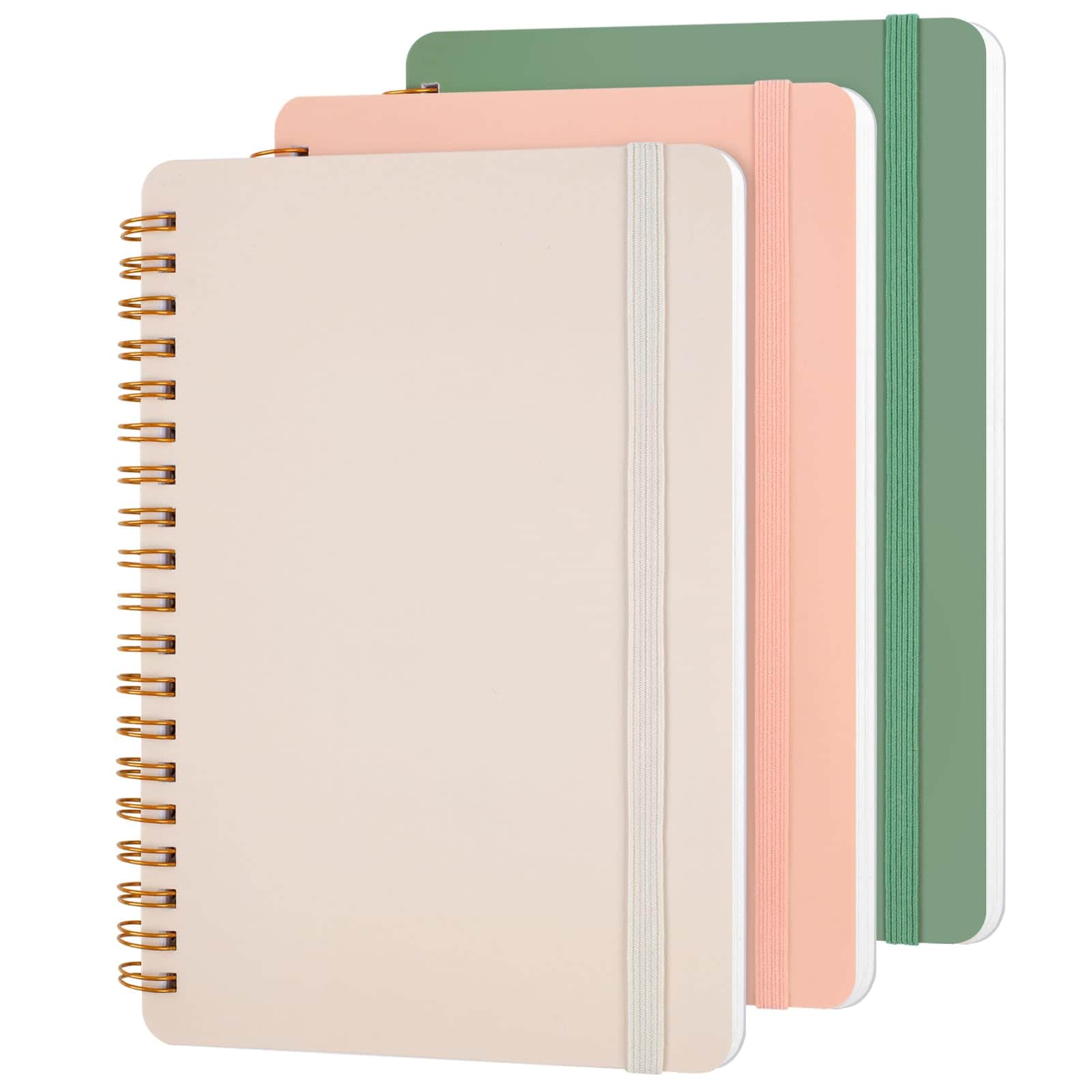 Utron 3 PCS Small Spiral Notebook 5x7