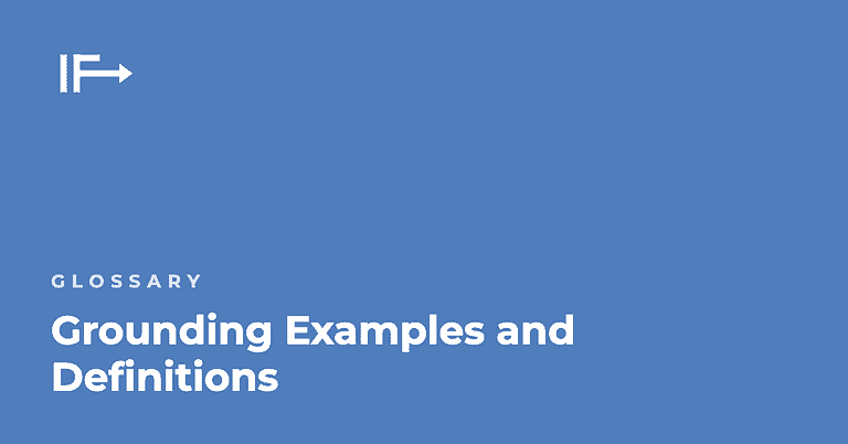 Grounding Examples and Definitions — Initial Finds glossary term